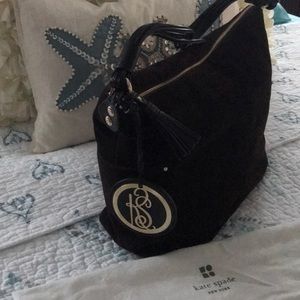 HTF Kate Spade Chocolate Suede handbag
